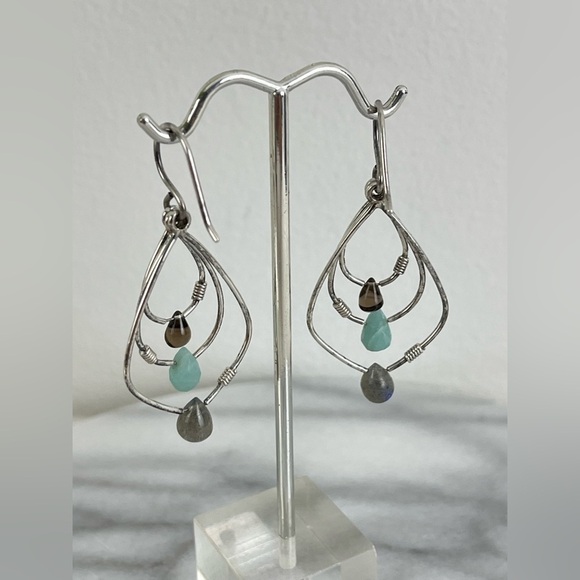 SILPADA W2036 Sterling silver mixed beads dangle earrings - Picture 7 of 8